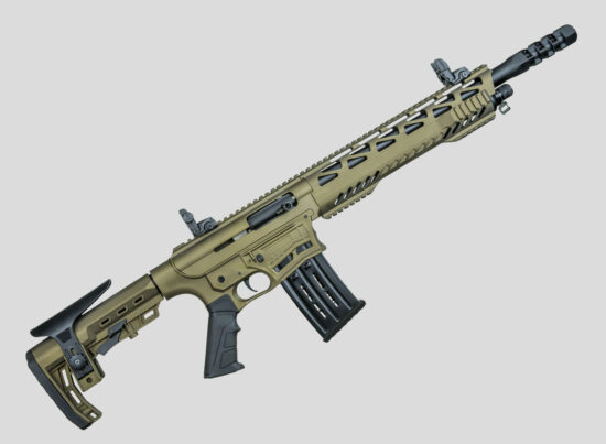 Üzümlü SR-12 Bronz Şarjörlü 10+1 Şarjörlü Yarı Otomatik Av Tüfeği 12 Kalibre